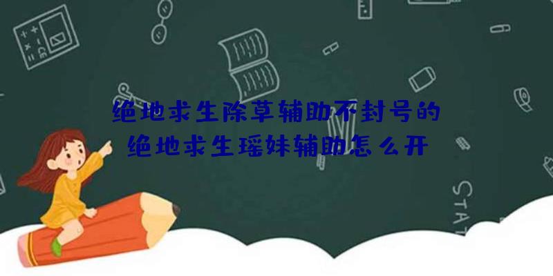 「绝地求生除草辅助不封号的」|绝地求生瑶妹辅助怎么开